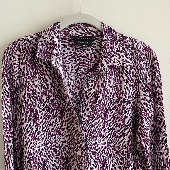 Foxcroft Printed Button Down Shirt - Picture 2 of 10